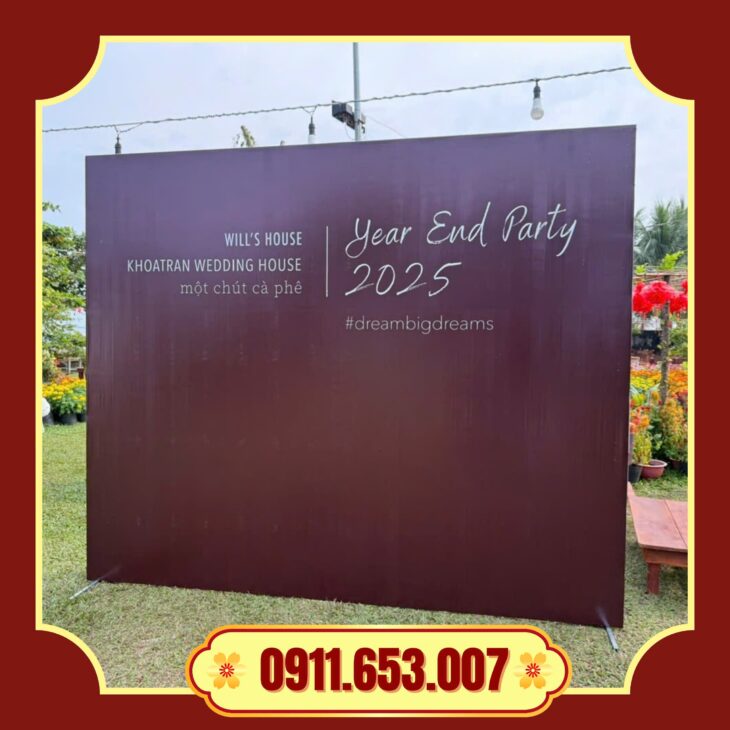 In Ấn Thi Công Thiết Kế Quảng cáo Backdrop Sự Kiện