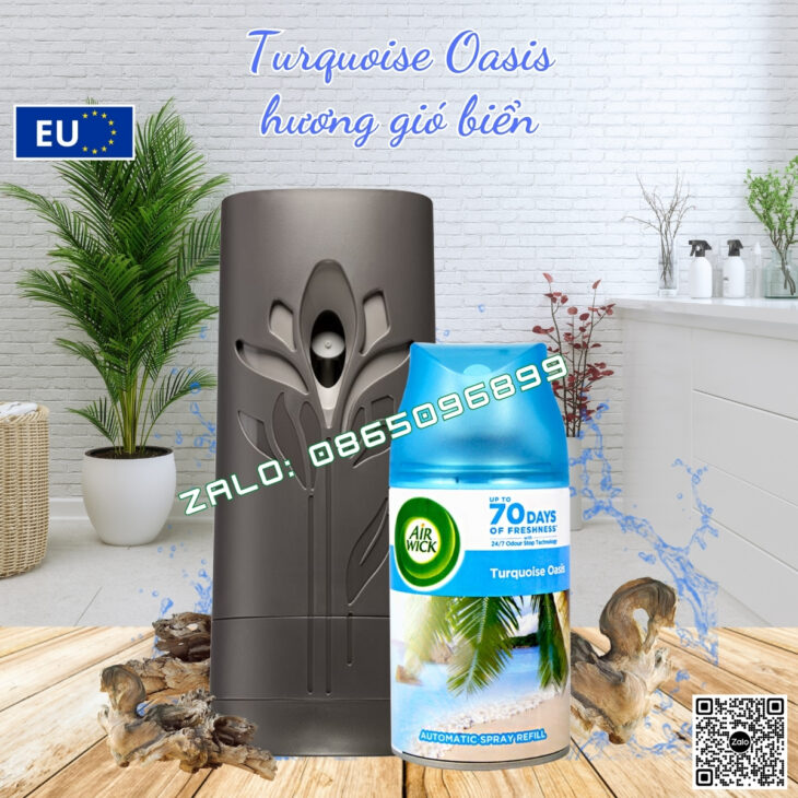 BỘ TINH DẦU XỊT THƠM PHÒNG TỰ ĐỘNG AIR WICK 250ML, NHẬP KHẨU CHÍNH HÃNG CHÂU ÂU, HỖ TRỢ KHỬ MÙI