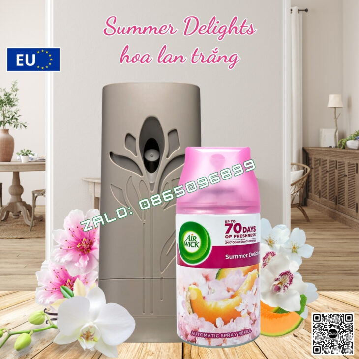 BỘ TINH DẦU XỊT THƠM PHÒNG TỰ ĐỘNG AIR WICK 250ML, NHẬP KHẨU CHÍNH HÃNG CHÂU ÂU, HỖ TRỢ KHỬ MÙI