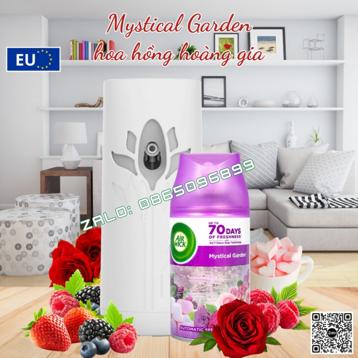 BỘ TINH DẦU XỊT THƠM PHÒNG TỰ ĐỘNG AIR WICK 250ML, NHẬP KHẨU CHÍNH HÃNG CHÂU ÂU, HỖ TRỢ KHỬ MÙI