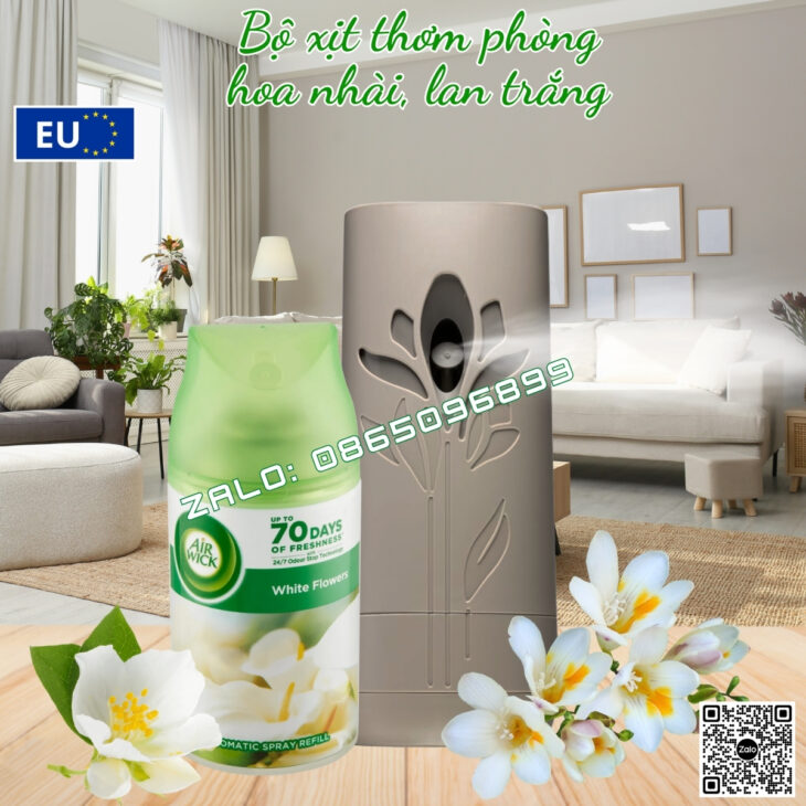 BỘ TINH DẦU XỊT THƠM PHÒNG TỰ ĐỘNG AIR WICK 250ML, NHẬP KHẨU CHÍNH HÃNG CHÂU ÂU, HỖ TRỢ KHỬ MÙI