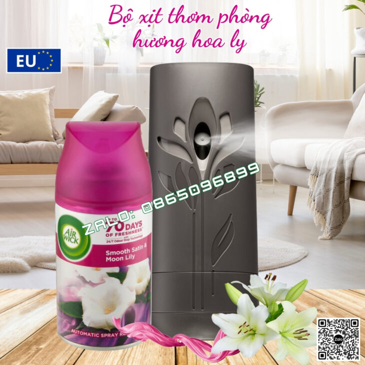 BỘ TINH DẦU XỊT THƠM PHÒNG TỰ ĐỘNG AIR WICK 250ML, NHẬP KHẨU CHÍNH HÃNG CHÂU ÂU, HỖ TRỢ KHỬ MÙI