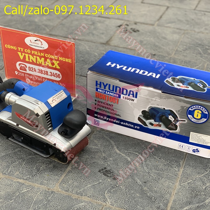 Máy chà và đánh bóng gỗ, thép Hyundai HCN 1061 giá rẻ