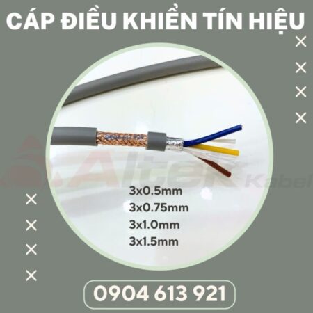 Cáp điều khiển tín hiệu chống nhiễu 3×0.75mm Altek Kabel