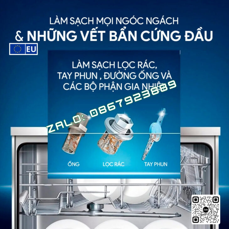 VỆ SINH MÁY RỬA BÁT FINISH, HÀNG CHÍNH HÃNG NHẬP KHẨU CHÂU ÂU, LÀM SẠCH MẠNH MẼ, BẢO VỆ MÁY RỬA BÁT