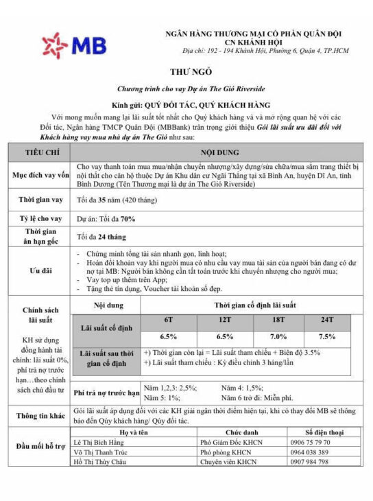 Booking The Gió Riverside của An Gia chỉ 50 triệu tặng thêm 50tr Hoàn 100% tiền booking + lãi