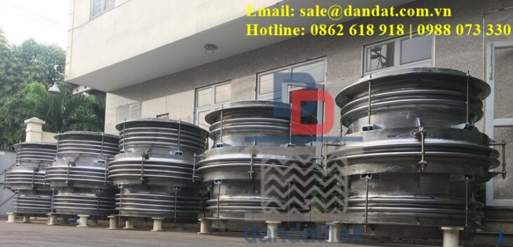 Khớp giãn nở inox, Khớp nối co giãn nhiệt, chuyên dùng cho các nhà máy nhiệt điện – nhà máy xi măng