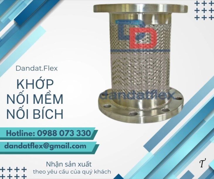 Khớp nối mềm inox 304, khớp nối mềm chống rung, khớp nối mềm công nghiệp, khopnoimem