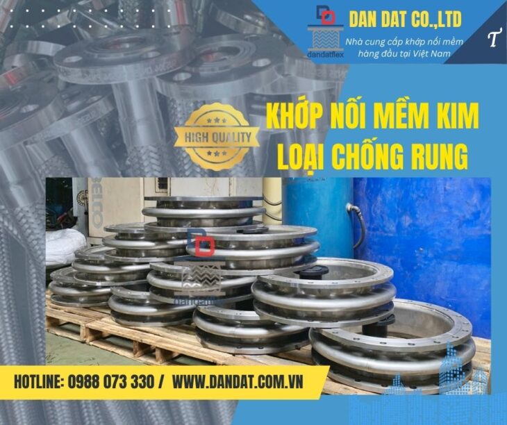 Khopnoimem inox, khớp nối mềm nối bích chịu nhiệt, khớp nối mềm xăng dầu, khớp nối mềm chống rung