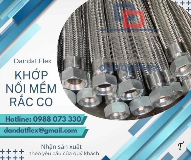 Khớp nối mềm inox 304, khớp nối mềm chống rung, khớp nối mềm công nghiệp, khopnoimem