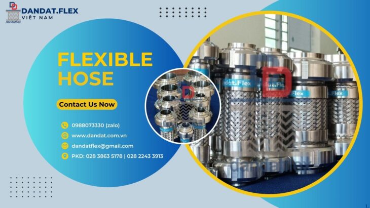 Ống mềm inox nối ren, Khớp nối mềm inox chịu nhiệt, Ống dầu thủy lực, Ống cao su bọc lưới inox