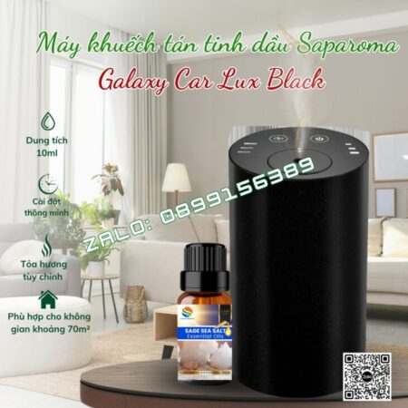 MÁY KHUẾCH TÁN TINH DẦU SAPAROMA GALAXY CAR, PIN TÍCH ĐIỆN, KHỬ MÙI Ô TÔ, PHUN TINH DẦU TRỰC TIẾP