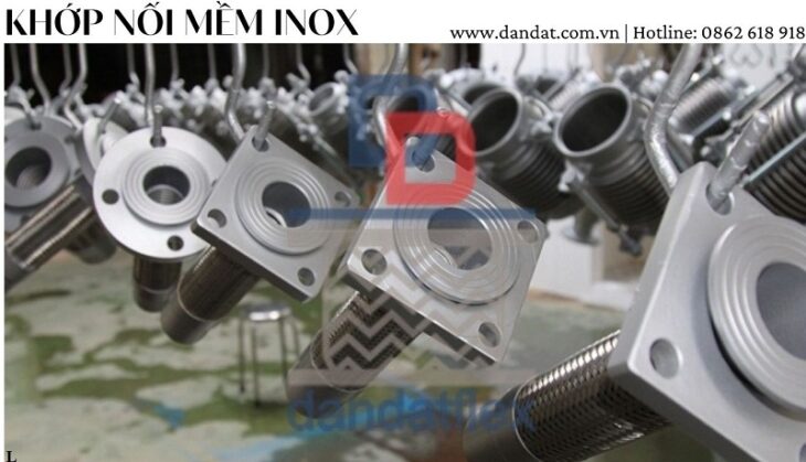 Khop noi mem inox, ống mềm công nghiệp, khớp nối mềm inox nối ren, nối mềm inox
