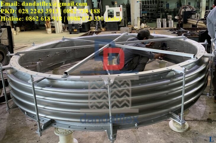 Khớp giãn nở inox, Khớp nối co giãn nhiệt, chuyên dùng cho các nhà máy nhiệt điện – nhà máy xi măng