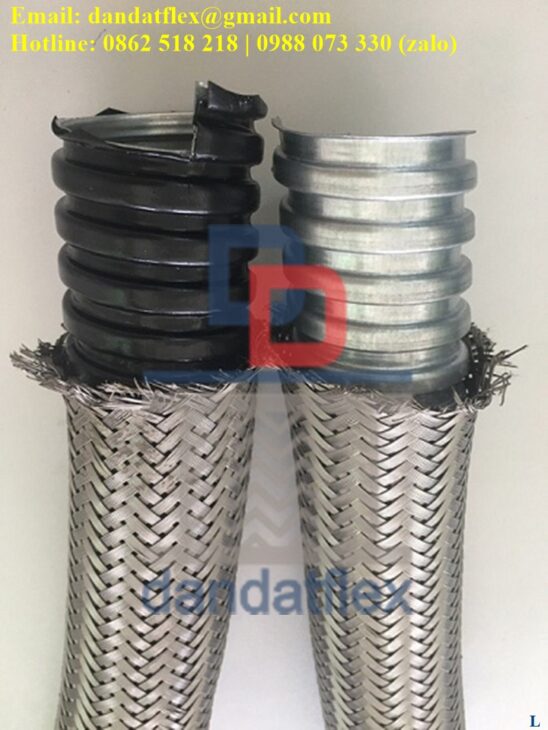 Ống thép luồn dây điện bọc nhựa bọc lưới, Ống ruột gà lõi thép PVC, Khớp nối ống ruột gà