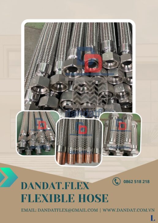 Khop noi mem inox, ống mềm công nghiệp, khớp nối mềm inox nối ren, nối mềm inox