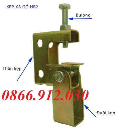 Kẹp xà gồ HB2 M6, M8, M10 chất lượng