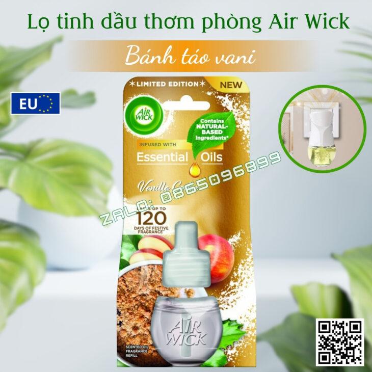 LỌ TINH DẦU THƠM PHÒNG AIR WICK 19ML, HỖ TRỢ KHỬ MÙI, THƯ GIÃN, NHẬP KHẨU CHÍNH HÃNG CHÂU ÂU,