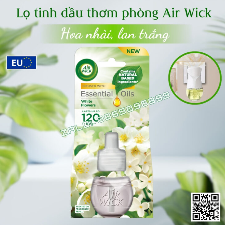 LỌ TINH DẦU THƠM PHÒNG AIR WICK 19ML, HỖ TRỢ KHỬ MÙI, THƯ GIÃN, NHẬP KHẨU CHÍNH HÃNG CHÂU ÂU,