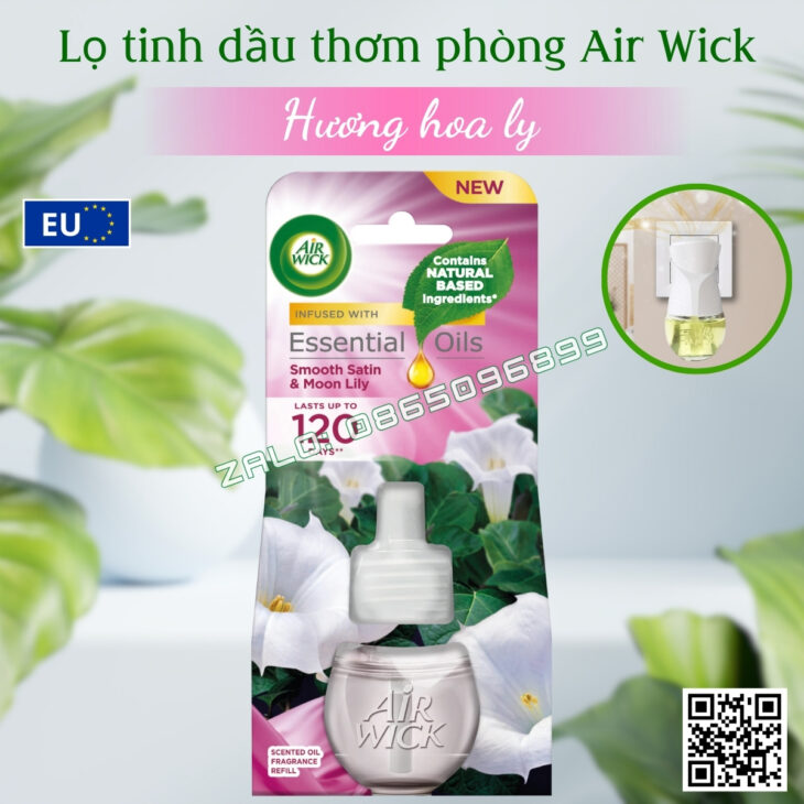 LỌ TINH DẦU THƠM PHÒNG AIR WICK 19ML, HỖ TRỢ KHỬ MÙI, THƯ GIÃN, NHẬP KHẨU CHÍNH HÃNG CHÂU ÂU,