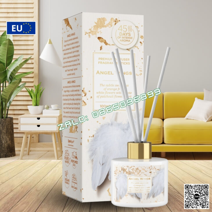 BỘ TINH DẦU QUE MÂY CAO CẤP BARTEK 100ml, TINH DẦU THIÊN NHIÊN, THƠM PHÒNG, KHỬ MÙI, CHÍNH HÃNG EU