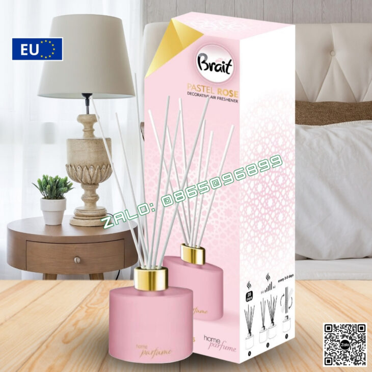 BỘ TINH DẦU QUE MÂY BRAIT 100ml, TINH DẦU THIÊN NHIÊN, THƠM PHÒNG, KHỬ MÙI, CHÍNH HÃNG CHÂU ÂU