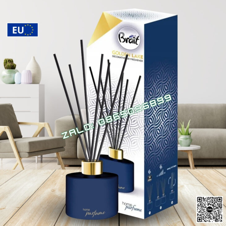 BỘ TINH DẦU QUE MÂY BRAIT 100ml, TINH DẦU THIÊN NHIÊN, THƠM PHÒNG, KHỬ MÙI, CHÍNH HÃNG CHÂU ÂU