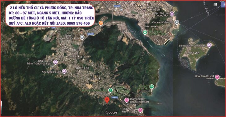 Bán đất nền thổ cư tại xã diên đồng, nha trang, khánh hoà