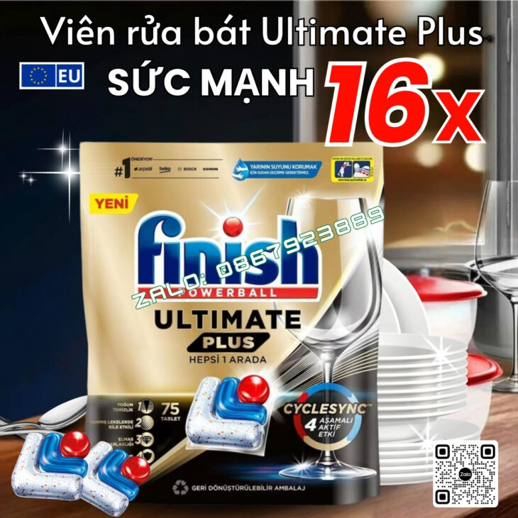VIÊN RỬA BÁT FINISH CHUYÊN DÙNG CHO MÁY RỬA BÁT – NHẬP KHẨU CHÍNH HÃNG CHÂU ÂU, UY TÍN, CHẤT LƯỢNG