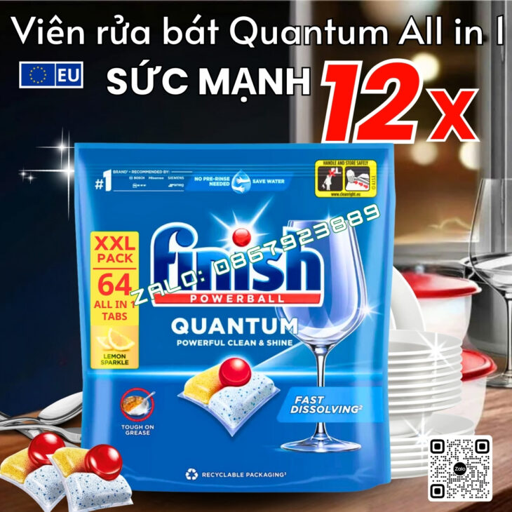 VIÊN RỬA BÁT FINISH CHUYÊN DÙNG CHO MÁY RỬA BÁT – NHẬP KHẨU CHÍNH HÃNG CHÂU ÂU, UY TÍN, CHẤT LƯỢNG