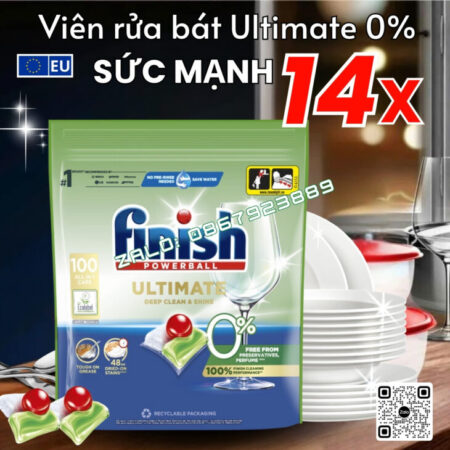 VIÊN RỬA BÁT FINISH CHUYÊN DÙNG CHO MÁY RỬA BÁT – NHẬP KHẨU CHÍNH HÃNG CHÂU ÂU, UY TÍN, CHẤT LƯỢNG