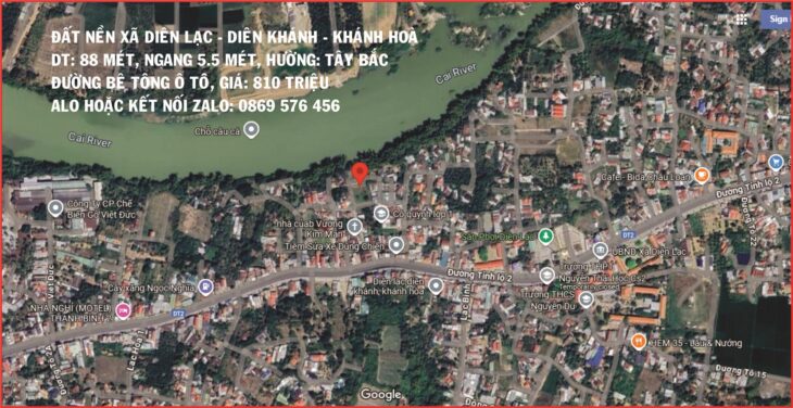 đất nền tại xã diên lạc diên khánh khánh hoà
