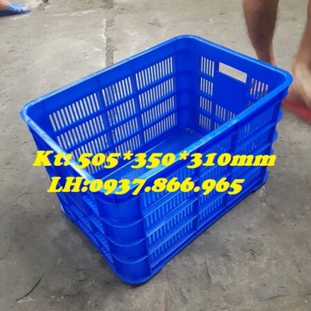 Sọt đáy đặc cao 31, sọt nhựa rỗng có đáy đặc, sọt nhựa- sóng nhựa hở