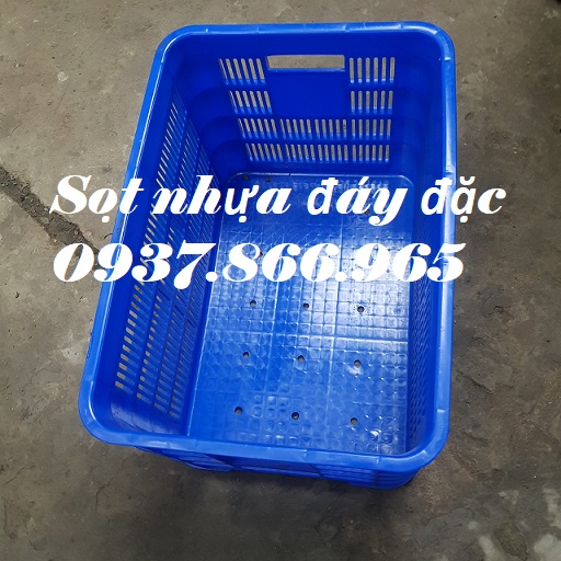 Sọt đáy đặc cao 31, sọt nhựa rỗng có đáy đặc, sọt nhựa- sóng nhựa hở