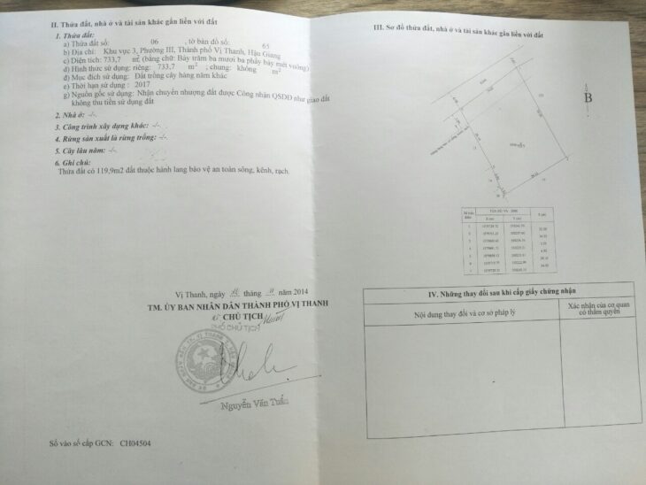 Cần bán gấp đất nền vị trí đẹp tại TP Vị Thanh, giá: 550 triệu
