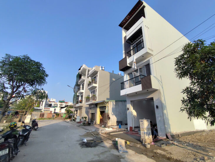Nhà xây mới độc lập – Thang Máy, 56m 4 tầng, Giá 6.6 tỉ – Tái định cư Vĩnh Niệm