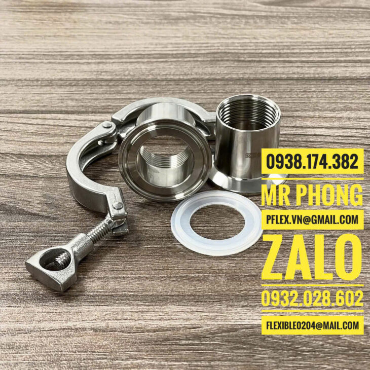 kép inox 304-rắc co inox 304- cùm clamp inox 304- rà rá inox 304-măng xông inox 304-co điếu inox