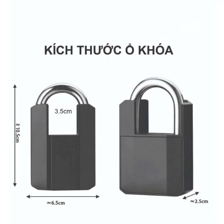 Ổ khoá vân tay thông minh, kết nối Bluetooth