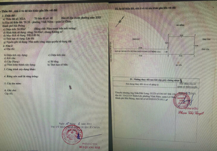 Bán nhà phố Vĩnh Tiến – Lê Chân, DT 54m 4 tầng, sân cổng riêng, cực nông, Giá 3.43 tỉ