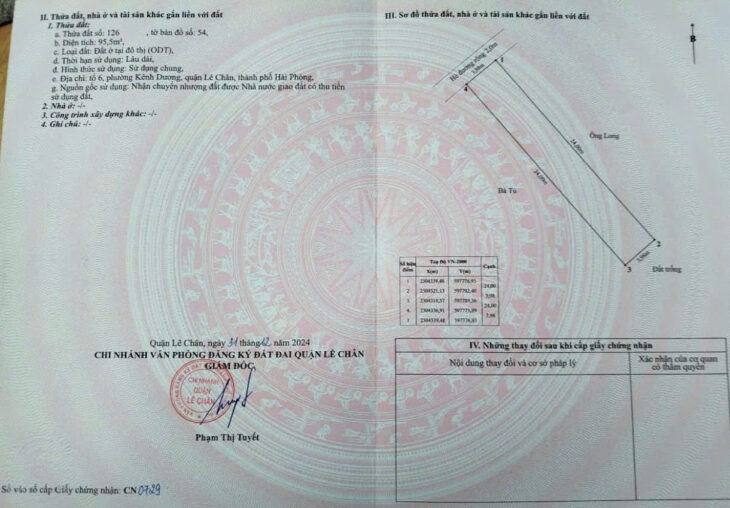 Bán đất phân lô 788 Thiên Lôi – Tăng Thiết Giáp, 96m, đường 10m, Giá 46.5 tr/m