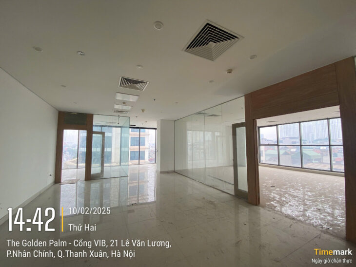 Cho thuê sàn VP 350m2 tòa Golden Plam Lê Văn Lương, Thanh Xuân, Hà Nội vào ngay