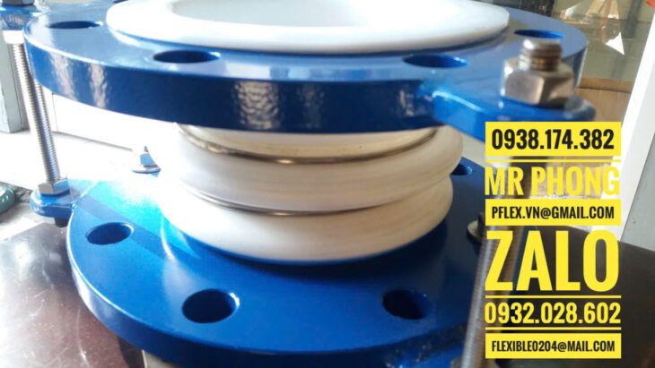 Khớp Nối Ptfe Chịu Hóa Chất – Ống Nối Mềm Chịu Hóa Chất-Khớp Nối Ptfe Bơm Hóa Chất
