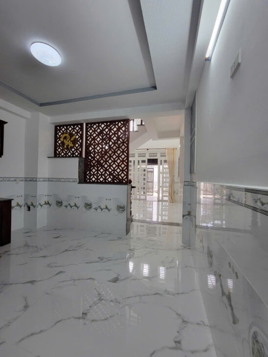 NHà Cực Đẹp 3 Tầng 60m SHR Giá Chỉ 4 Tỷ 95 Hẻm Xe Tải Nguyễn Thị Kiểu Tân Thới Hiệp Quận 12 Sát Gò