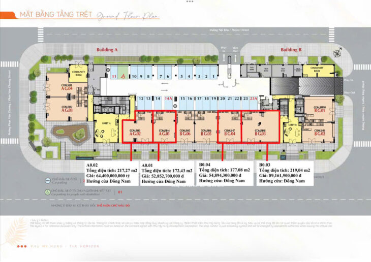 Cơ hội đầu tư Shophouse The Horizon – Giá tốt nhất thị trường, DT 172-291m², LH: 0901323786