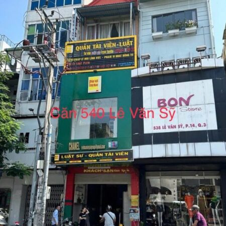 Cho thuê nhà mt 540 Lê Văn Sỹ, P14, Quận 3, HCM