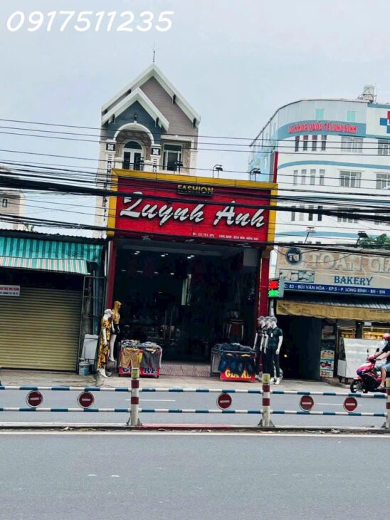 Bán nhà Mặt Tiền Bùi Văn Hoà , Đối diện Công Viên Tam Hiệp, Biên Hòa , 1 trệt 3 lầu 1 tầng hầm , 4
