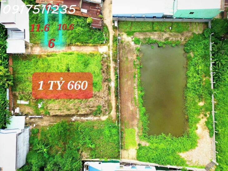 HIỆP HÒA – BIÊN HÒA,Đất sạch Ko Quy Hoạch, Sổ hồng riêng như hình , DT : 66.6m2 , Giá : 1Tỷ 550 AC