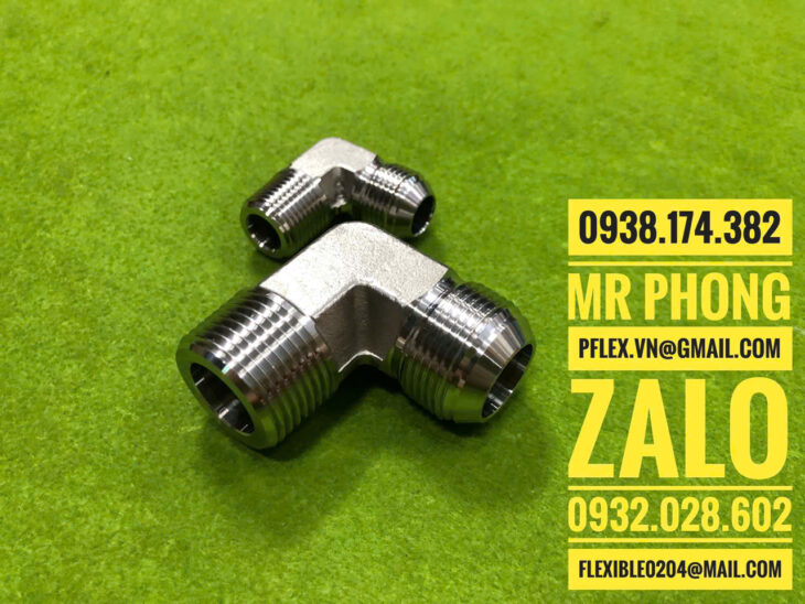 Kép Côn Inox 2 Đầu Lồi Hệ Jis- Kép Côn Inox Hệ Jic- Kép Côn Lõm Thép Hệ Jis-Kép Côn Inox Thủy Lực