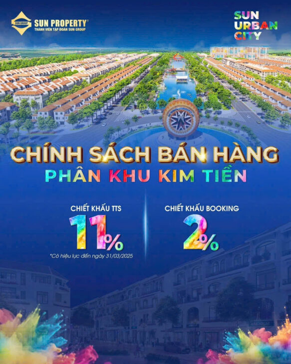 NHẬN BOOKING LIỀN KỀ – BIỆT THỰ ĐẸP NHẤT SUN UBAN CITY HÀ NAM