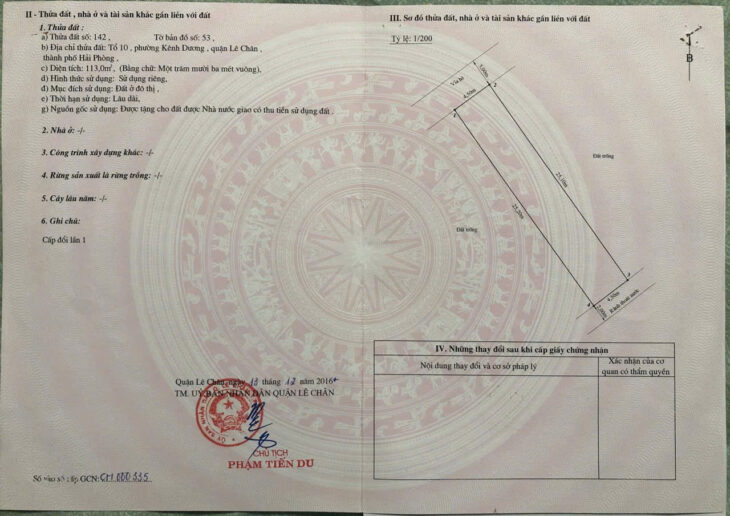 Bán đất phân lô Đào Nhuận – Kênh Dương, 113m, ngang 4.5, đường 12m, Giá 66.5 tr/m